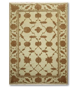5'10" x 8'10" Hand Knotted Nourison Nourmak 100% Wool Traditional Area Rug Green - Picture 1 of 11
