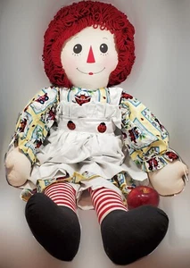Raggedy Ann Doll with Ladybug Dress 20" (Unknown Year) - Picture 1 of 1