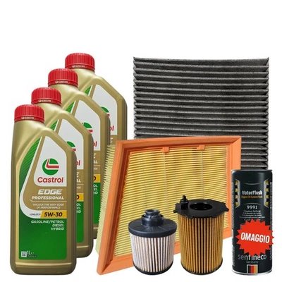 SELEZIONATE DA BT RICAMBI Kit Tagliando Ford Fiesta VII Ecosport 1.5 TDCi Filtri 4 Olio 5W30 Castrol