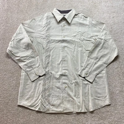 Camisa CRAZY HORSE de Claiborne para Hombres XL Abotonada Beige Vaquero Occidental Foto 1 de 4