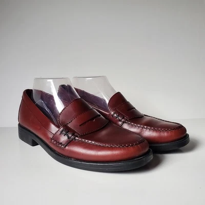 GH Bass Weejuns Womens Katherine II Penny Loafers Size 8.5 Wide Burgundy Flats - Image 1 of 4