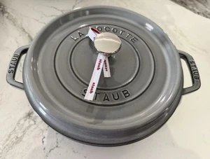 Staub Enameled Cast Iron 4-Qt. Round Cocotte Dutch Oven Made In France - NEW - Picture 1 of 8