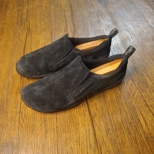 Merrell Jungle Glove Slip On Loafers Shoes Black Suede J46680 Vibram Women's 8.5 - Picture 1 of 14