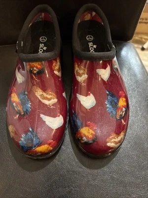 Sloggers Women's Chicken Clog Slip-On Shoes, Garden Chore, Size 7, Made in USA - Image 1 of 4