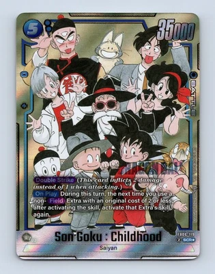 Son Goku : Childhood FB06-119 Secret Rare Manga Booster 02 Dragon Ball Card En - Image 1 of 2