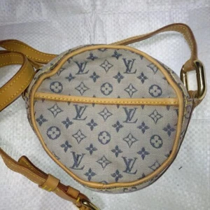 Bolso de hombro Louis Vuitton LV M92001 Jeanne PM azul monograma mini vintage #33 - Imagen 1 de 10