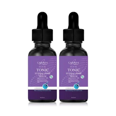 2x Chaba Hair Tonic, Serum Growth Hair Thicker Eyebrow Sideburns Hairline 35ml - Image 1 of 4