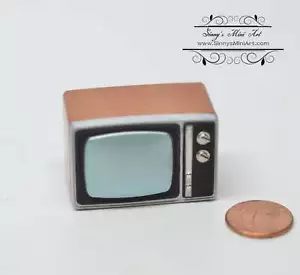 1:12 Dollhouse Miniatur TV F2 - Bild 1 von 3