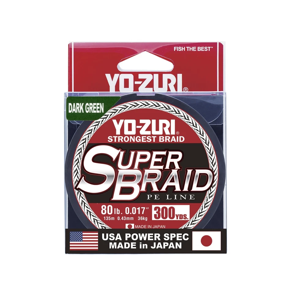 Yo-Zuri SuperBraid Dark Green 300 Yards Superbraid Big Game Fishing Line - Image 1 of 1