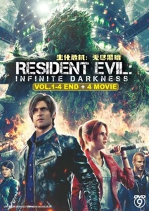 RESIDENT EVIL: INFINITE DARKNESS ( VOL.1-4 END ) + 4 MOVIE DVD + EXTRA GIFT - Picture 1 of 2