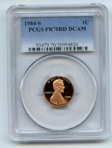 1984 S 1C Lincoln Cent Proof PCGS PR70DCAM - Picture 1 of 1