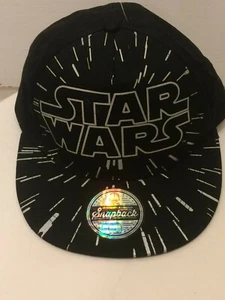 Disney Star Wars Kids Snapback Hat / Adjustable Black Childrens Baseball Cap NEW - Picture 1 of 3