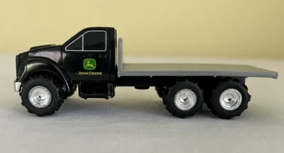 ERTL John Deere Flatbed Farm Truck Toy Black/Gray 1:64 Scale Diecast Plastic - Image 1 of 4