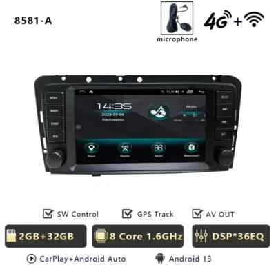 8581 2G+32G CHSTEK Car Radio Carplay For VOLVO XC70 V70 S60 S40 V40 2005-2008 - Image 1 of 4