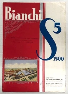 Bianchi S5 1500 Automobile Brochure 1930s Rare - Picture 1 of 6