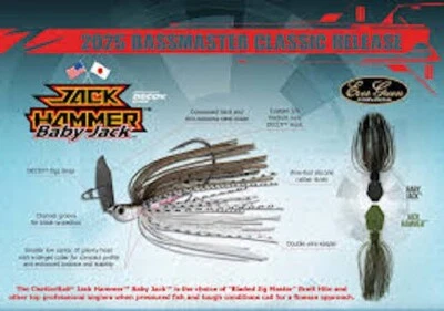 NEW for 2025 Z-Man Evergreen Baby Jack Jack Hammer - Choose Size / Color