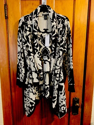 BCBG Max Azria Cinturón Frente Abierto Mezcla Angora Suéter Cárdigan Nuevo con Etiquetas Talla M $240.00 Foto 1 de 4