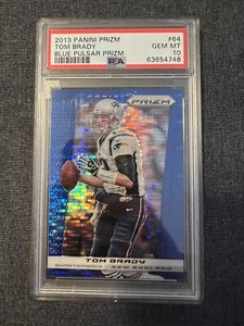 New England Patriots 2013 Prizm Tom Brady Blue Pulsar  PSA 10 GEM MT - Bild 1 von 2