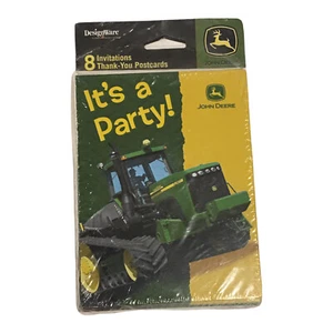 John Deere Party Einladungen und Danke Postkarten 9420T Traktor 2006 VERSIEGELT - Bild 1 von 2