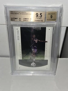 2002-03 SP Authentic Rookie AMARE STOUDEMIRE Rc BGS 9.5 Gem Mint - Picture 1 of 3