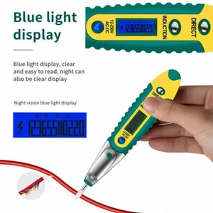 Durable Non-Contact LCD Digital Electric Test Pen 70~250V Detector Tester USA - Picture 1 of 12