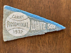 1937 Bf3 Larry Rosenthal White Sox Baseball Mini Pennant 1930S Red Ball Gum
