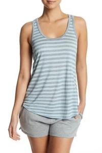 New PJ Salvage pajama top tank Blue Grey stripe M $42 - Picture 1 of 4