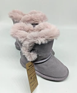 BearPaw Betsey Kleinkind Mädchen Wildleder Lammfell/Wolle Bootie Größe/Farbe wählbar - Bild 1 von 9