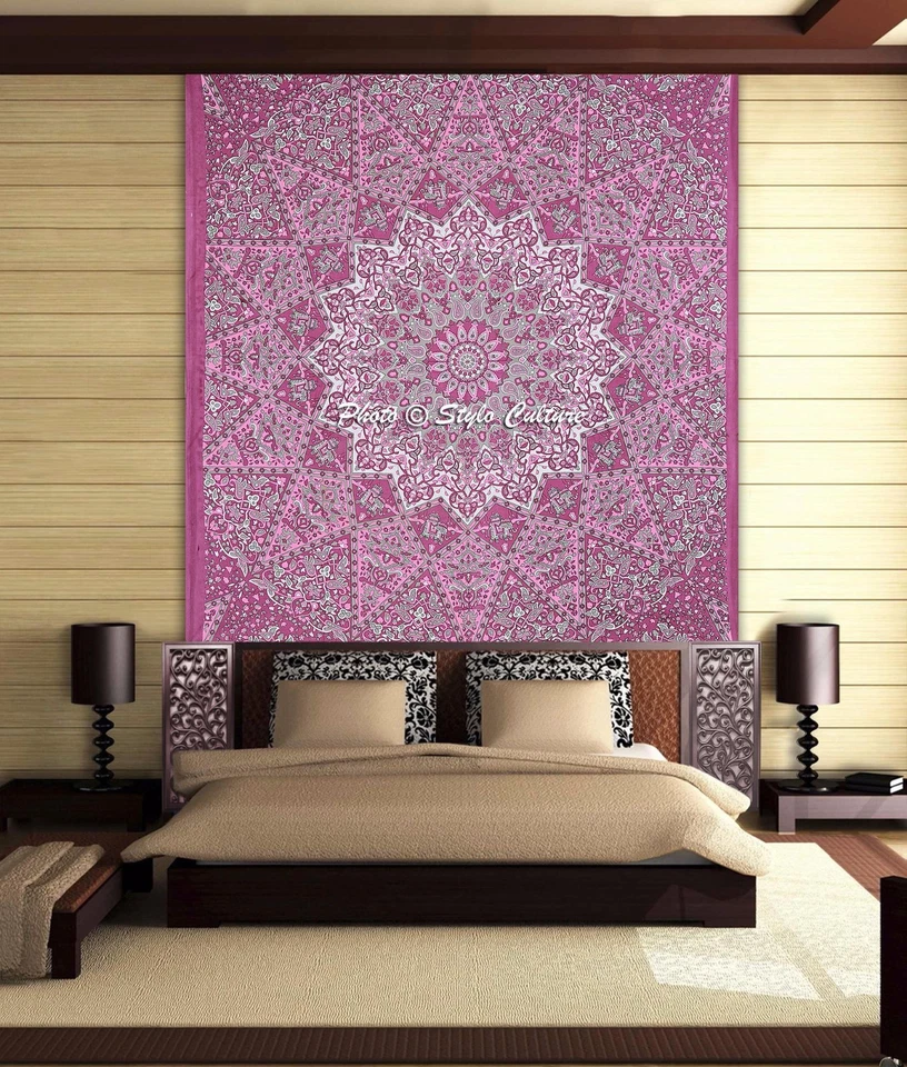 Indian Mandala Bedding Bedspread Hippie Bohemian Queen Size Bedding Tapestry - Image 1 of 1