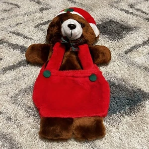 Vintage Teddy Bear Christmas Pouch Stocking House of Lloyd 20” Tall - Picture 1 of 11