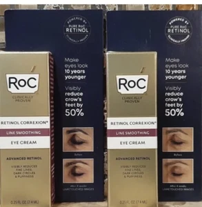 2x RoC Retinol Correxion Under Eye Cream Mini for Dark Circles & Puffiness Daily - Picture 1 of 1