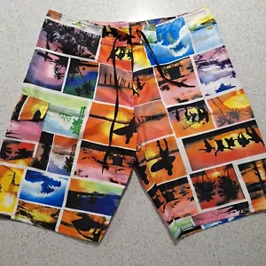 Pantalones Cortos Hombre Adulto Talla 38 Multicolor Surf Natación Patín Playa - Imagen 1 de 5