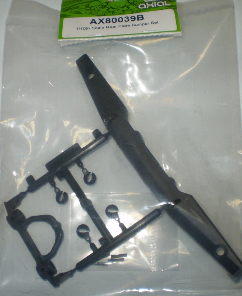 JUEGO PARACHOQUES PLACA TRASERA AXIAL AX80039B ESCALA 1/10 NUEVO EN PAQUETE Foto 1 de 1