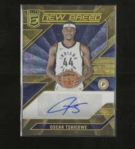 OSCAR TSHIEBWE SSP #ED 3/10 GOLD NEW BREED COLOR MATCH ROOKIE AUTO 2023-24 ELITE - Picture 1 of 2