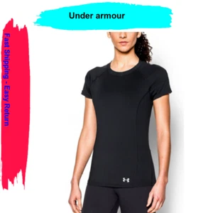 Under Armour Women's Coolswitch Trail Short SLeeve Top Polyester Black size M - Picture 1 of 4
