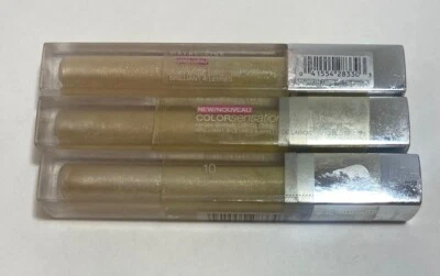 Maybelline Color Sensational High Shine Gloss 10 Almond Crush LOT of 3 *DAMAGED - Image 1 of 3