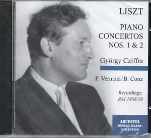 LISZT - PIANO CONCERTOS 1 7 2 - CZIFFRA - VERNIZZI - CONZ - RAI - 58/59 ARCHIPEL - Foto 1 di 2