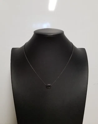 Ожерелье с подвеской Kendra Scott Elisa черное Drusy пушечный металл 15 дюймов - Изображение 1 из 4