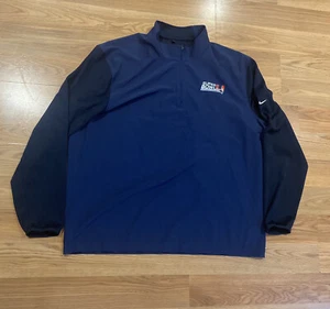 Nike New England Patriots Super Bowl Champions Pullover 1/4 Zip Dri-Fit Men’s L - Picture 1 of 12