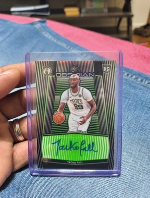 2019-20 Obsidian Green Etch TACKO FALL Rookie AUTO 1/25 TEAM COLOR MATCH 1/1 - Image 1 of 3