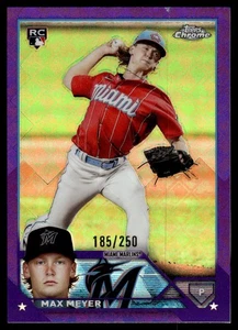 2023 Topps Chrome Logofractor Edition refractor púrpura #104 Max Meyer RC/250 - Imagen 1 de 2
