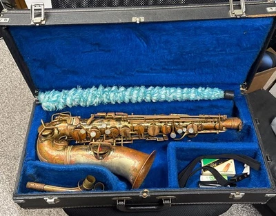 Saxofón alto panamericano Conn serie # 35698 1928-1929 vintage con estuche - Imagen 1 de 4