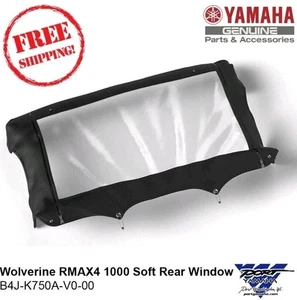 OEM Yamaha Wolverine RMAX4 1000 / X4 850 Soft Rear Window B4J-K750A-V0-00 - Picture 1 of 1