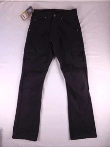 Pantalones de mezclilla Iron Workers Aramid Rider cargo para motocicleta para hombre 30/32 acolchados hasta la rodilla negros - Imagen 1 de 16