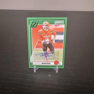 2024 Panini Zenith Johnny Manziel•QB Green 2 minute Drill Autographs #24 Browns - Picture 1 of 2