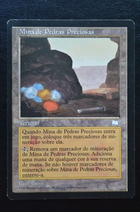 Magic The Gathering MTG GEMSTONE MINE PORTUGUESE Weatherlight MP Played - Picture 1 of 2