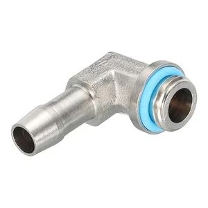 Barb Fitting Adapter G1/4" 90 Degree 9mm OD Soft Tube Hose Connector Two-Touch - Afbeelding 1 van 4