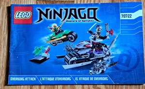 LEGO Instruction MANUAL ONLY No Bricks Ninjago 70722 - Picture 1 of 1