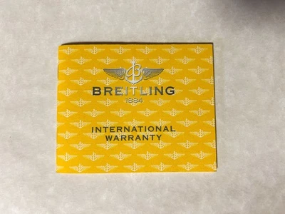 Libretto/ BOOKLET Garanzia  Breitling 2004 - Immagine 1 di 2
