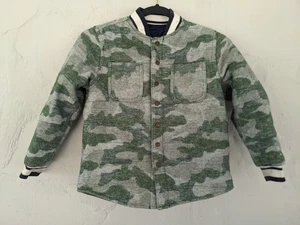 Target Youth Kids Reversible Jacket Green/Blue Pockets Snap Closure Small 6/7  - Picture 1 of 10